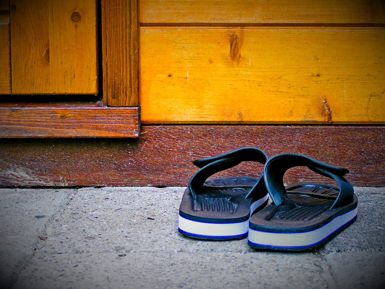 Outside
