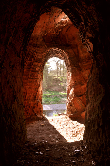 Inside Lacy's Caves, Little Salkeld, Cumbria UK
